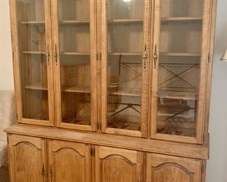 Gun Case was Converted into Display/China Cabinet
62in L x 21in D x 82in H
Could easily by converted back into a gun case by removing shelves 
Holds 21 long guns
