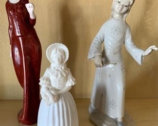 (3) Vintage Porcelain Lady Figurines, 1 is Avon