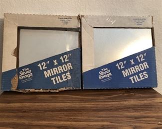 20 Count of 12x12 Mirrored Tiles, Still in Box