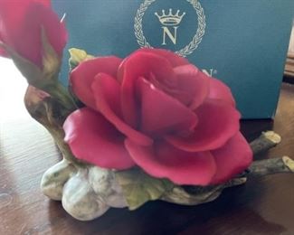 Capodimonte Porcelain Roses in Box