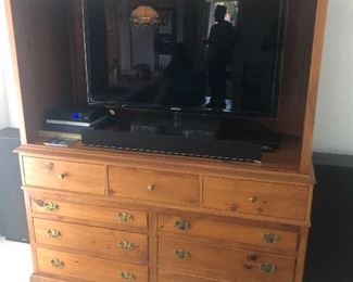 Solid wood living room tv cabinet 
$150