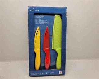 Crofton Colored Knife Set New