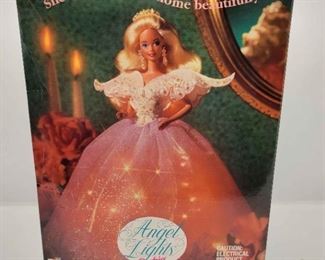 New 1993 Mattel Angel Lights Barbie Tree Topper