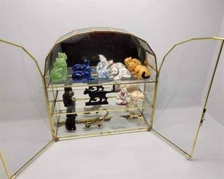 The Curio Cabinet Cats Collection Franklin Mint