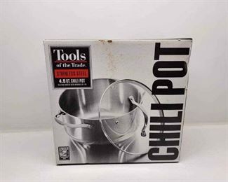 Tools Of The Trade Stainless 4.5 Qt Chili Pot, New