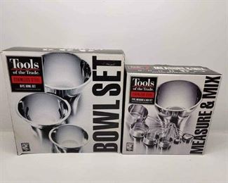 Tools Of The Trade Stainless 3 PC Bowl Set  7 Pc Measuring Set, New