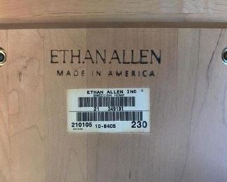 Ethan Allen Swedish Home Side Pedestal Table