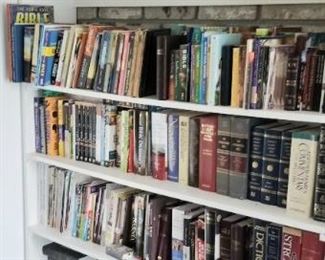 lots of books: religious, political, misc and more