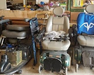 Motorized wheel chairs, sold as is 