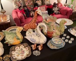 HAND PAINTED PLATES, AND COLLECTIBLES 
