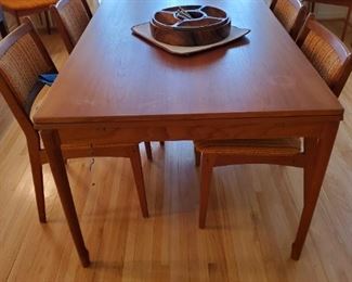 Teak Danish style table and chairs
