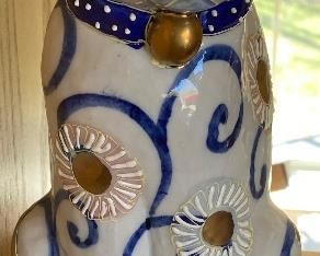 Porcelain Cat Figurine