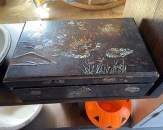 Antique Inlaid Lap Desk