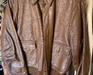 Old Rough Wear Clothing A2 Leather Bomber Jacket 