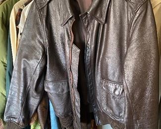 Type A-2 Leather Bomber Jacket with No Tag