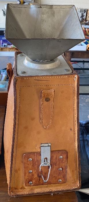 Old Meter Maid Leather Change Collection Box