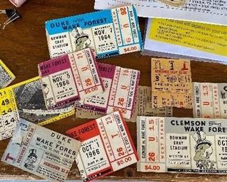 Assorted Vintage ACC College Ticket Stubs