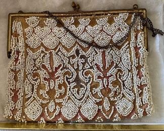 Old Bead Decorated Purse