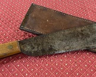 WW2 USMC Bolo Knife with Sheath