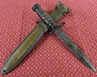 US M4 Imperial Carbine Bayonet with Sheath