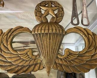 Large Brass Airborne Wall Hanging 