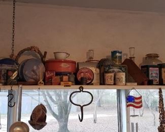 Vintage tins and collectibles 