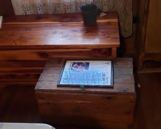 Cedar chest/trunk and other small trunk