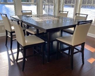 NEW THIS WEEK!! 2 BISTRO SETS SHOWN TOGETHER WITH 6 CHAIRS BUT EACH SET COMES WITH 6 CHAIRS