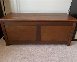Beautiful wood chest/cocktail table (finished on both front and back), 49"L x 19"D x 21"H,  was $175, NOW $135