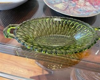 Vintage Green Candy Bowl - $20