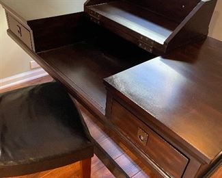 Wood Desk & chair - $180
