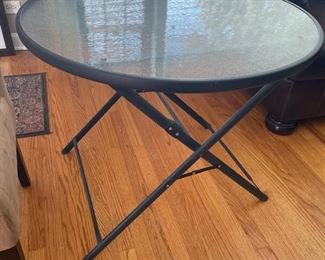 Foldable outdoor table - $50
