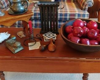 Various primitives
(Tell City Chair Company maple drop side coffee table)