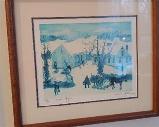 Signed Will Moses Lithographs, several with COA 