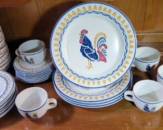 rooster plate set