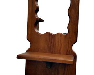 wall mounted mirror with shelf