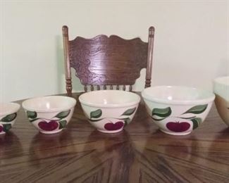 Vintage Watt Pottery nesting bowls.   Sold individually.   