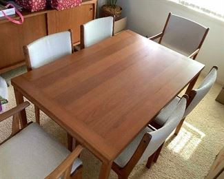 Mse006 Another Beautiful Teak Dining Table & Chairs in Very Good Condition