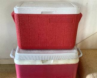 Mse020 Two Coolers - Coleman & Rubbermaid