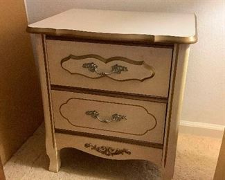 Mse038 Vintage 70s Princess French Provincial Night Stand