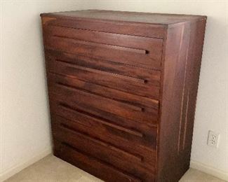 Mse044 Antique? Wooden Dresser