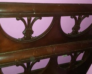 176. SET OF TWIN SIZE MAHOGANY BEDS 