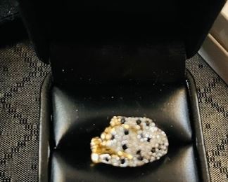 12k gold filled cheetah ring