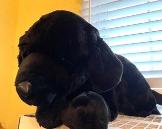 Large black lab stuffed animal