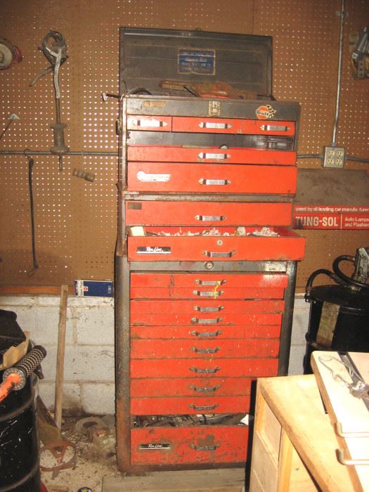 Standing Tool Chest Filled 