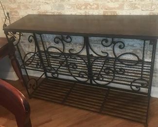 Sofa Table/Bookshelf Wrought Iron
$300 OBO