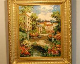 Large Oil painting in hall