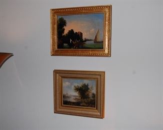 Oil Paintings all over the house-living room