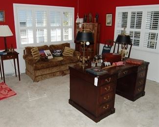 vintage desk w leather top