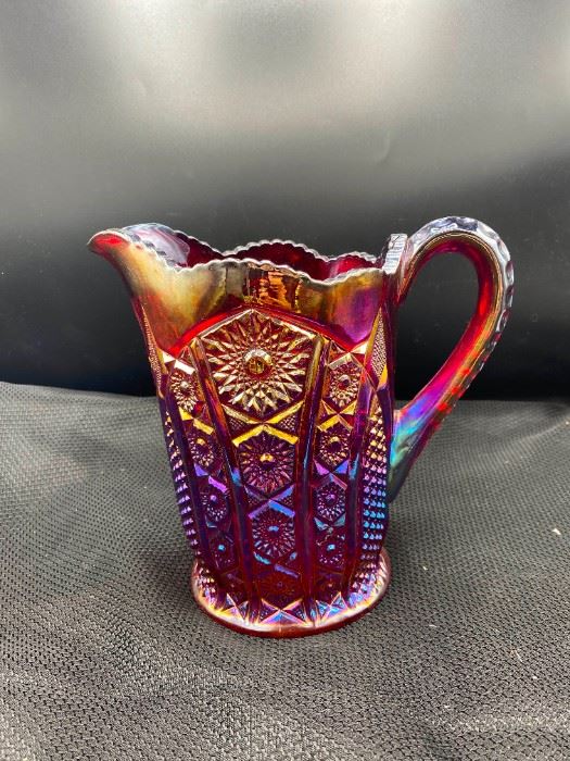 001 Carnival Glass Pitcher